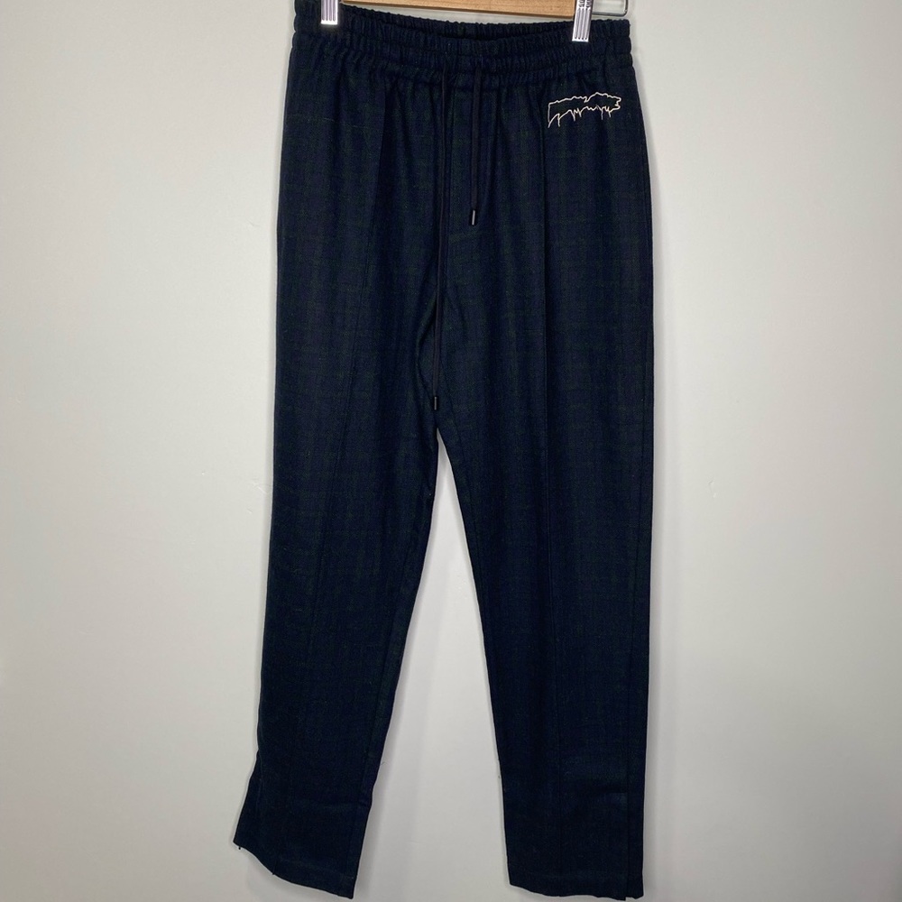 Fucking Awesome wool blend plaid track pant
